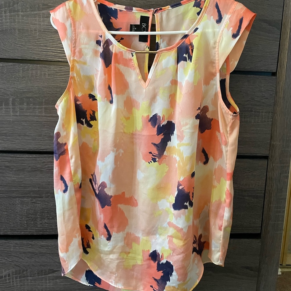 BCX (Macys) pink tank.